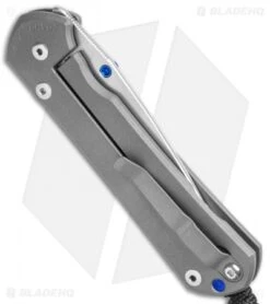 Chris Reeve Large Sebenza 31 Frame Lock Knife Titanium (3.6" Stonewash) -Knives Store Chris Reeve Large Sebenza 31 FL Ti SW L31 1000 BHQ 98929 jr side
