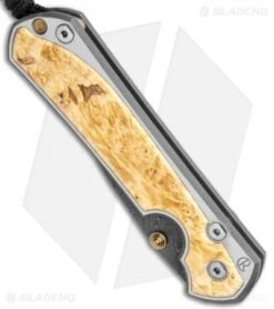 Chris Reeve Large Sebenza 31 Box Elder (3.62" Boomerang Damascus) Left-Hand -Knives Store Chris Reeve Large Sebenza 31 LEFT HAND Box Elder Boomerang Damascus BHQ 118512 JR spine