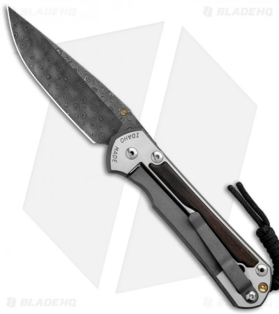 Chris Reeve Large Sebenza 31 Macassar Ebony (3.62" Raindrop Damascus) Left Hand 4 Chris Reeve Large Sebenza 31 Macassar Ebony (3.62" Raindrop Damascus) Left Hand - Image 2