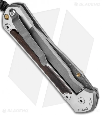 Chris Reeve Large Sebenza 31 Macassar Ebony (3.62" Raindrop Damascus) Left Hand 6 Chris Reeve Large Sebenza 31 Macassar Ebony (3.62" Raindrop Damascus) Left Hand - Image 4