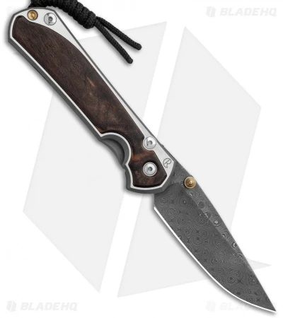 Chris Reeve Large Sebenza 31 Macassar Ebony (3.62" Raindrop Damascus) Left Hand 3 Chris Reeve Large Sebenza 31 Macassar Ebony (3.62" Raindrop Damascus) Left Hand