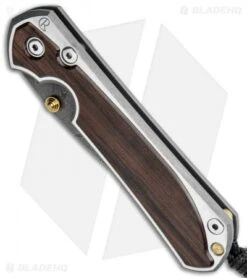 Chris Reeve Large Sebenza 31 Knife Macassar Ebony (3.6" Boomerang Damascus) -Knives Store Chris Reeve Large Sebenza 31 Macassar Ebony Bommerang Damascus BHQ 118843 jr spine