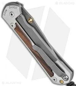 Chris Reeve Large Sebenza 31 Knife Macassar Ebony Boomerang Dam Dbl Lug (3.625") 8 Chris Reeve Large Sebenza 31 Knife Macassar Ebony Boomerang Dam Dbl Lug (3.625") -Knives Store Chris Reeve Large Sebenza 31 Macassar Ebony Boomerang Damascus BHQ 117968 jr side