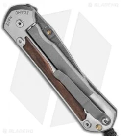 Chris Reeve Large Sebenza 31 Macassar Inlay (3.6" Ladder Damascus) -Knives Store Chris Reeve Large Sebenza 31 Macassar Ebony Ladder Damascus BHQ 98968 LS Side