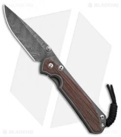 Chris Reeve Large Sebenza 31 Natural Micarta Boomerang Damascus Double Lug