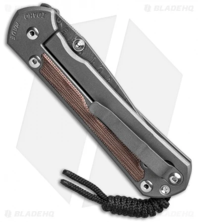 Chris Reeve Large Sebenza 31 Natural Micarta Boomerang Damascus Double Lug 5 Chris Reeve Large Sebenza 31 Natural Micarta Boomerang Damascus Double Lug - Image 3