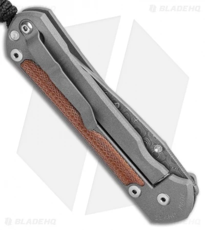 Chris Reeve Left Hand Large Sebenza 31 Natural Micarta Raindrop Damascus 5 Chris Reeve Left Hand Large Sebenza 31 Natural Micarta Raindrop Damascus - Image 3