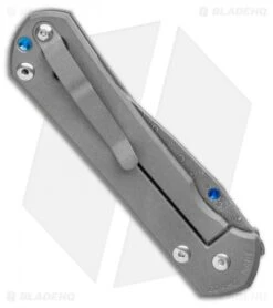 Chris Reeve Left-Hand Large Sebenza 31 Knife Ti (3.625" Raindrop Damascus) -Knives Store Chris Reeve Large Sebenza 31 Raindrop Damascus Left Hand BHQ 99021 LS Spine 2