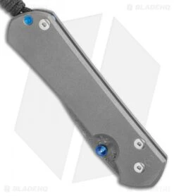 Chris Reeve Left-Hand Large Sebenza 31 Knife Ti (3.625" Raindrop Damascus) -Knives Store Chris Reeve Large Sebenza 31 Raindrop Damascus Left Hand BHQ 99021 LS Spine