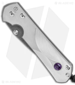 Chris Reeve Large Sebenza 31 Unique Graphic Amethyst B (3.6" Ladder) 7 Chris Reeve Large Sebenza 31 Unique Graphic Amethyst B (3.6" Ladder) -Knives Store Chris Reeve Large Sebenza 31 Unique Graphic Amethyst Ladder Damascus BHQ 113453 jr spine