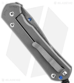 Chris Reeve Large Sebenza 31 Unique Graphic Lolite Inlay (3.6" Boomerang Damasc) 8 Chris Reeve Large Sebenza 31 Unique Graphic Lolite Inlay (3.6" Boomerang Damasc) -Knives Store Chris Reeve Large Sebenza 31 Unique Graphic Lolite Boomerang Damascus BHQ 144655 jr side