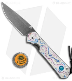 Chris Reeve Large Sebenza 31 Unique Graphic Triple Mosaic Opal (3.6" Raindrop) -Knives Store Chris Reeve Large Sebenza 31 Unique Graphic Triple Mosaic Opal D Raindrop Damascus BHQ 113457 jr bottlecap