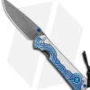 Chris Reeve Large Sebenza 31 Unique Graphic Triple Mosaic Opal Blue (3.6" Rain.) 1 Chris Reeve Large Sebenza 31 Unique Graphic Triple Mosaic Opal Blue (3.6" Rain.) -Knives Store Chris Reeve Large Sebenza 31 Unique Graphic Triple Mosaic Raindrop Damascus BHQ 144654 jr