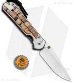 Chris Reeve Left Hand Large Sebenza 21 Knife Spalted Beech (3.6" Stonewash) -Knives Store Chris Reeve Left Hand Large Sebenza 21 Spalted Beech SW L21 1163 BHQ 87893 jr bottlecap