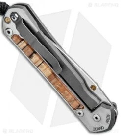 Chris Reeve Left Hand Large Sebenza 21 Knife Spalted Beech (3.6" Stonewash) -Knives Store Chris Reeve Left Hand Large Sebenza 21 Spalted Beech SW L21 1163 BHQ 87893 jr side