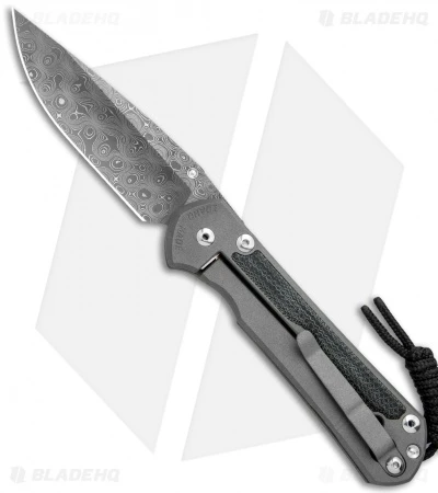 Chris Reeve Large Sebenza 31 Black Micarta Raindrop Damascus Left Hand 4 Chris Reeve Large Sebenza 31 Black Micarta Raindrop Damascus Left Hand - Image 2