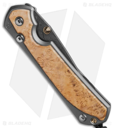 Chris Reeve Left Hand Large Sebenza 31 Box Elder (3.6" Raindrop Damascus) 6 Chris Reeve Left Hand Large Sebenza 31 Box Elder (3.6" Raindrop Damascus) - Image 4