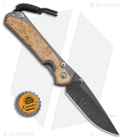 Chris Reeve Left Hand Large Sebenza 31 Box Elder (3.6" Raindrop Damascus) 7 Chris Reeve Left Hand Large Sebenza 31 Box Elder (3.6" Raindrop Damascus) - Image 5