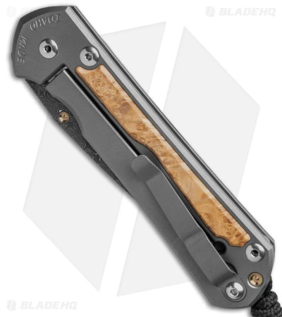 Chris Reeve Left Hand Large Sebenza 31 Box Elder (3.6" Raindrop Damascus) 5 Chris Reeve Left Hand Large Sebenza 31 Box Elder (3.6" Raindrop Damascus) - Image 3