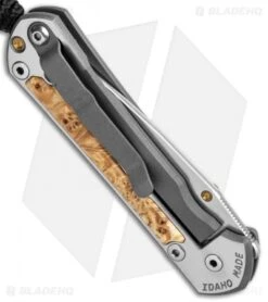 Chris Reeve Left-Hand Small Sebenza 31 Knife Box Elder Burl (2.94" Satin) 10 Chris Reeve Left-Hand Small Sebenza 31 Knife Box Elder Burl (2.94" Satin) -Knives Store Chris Reeve Left Hand Small Sebenza 31 Box Elder Burl Satin BHQ 99000 jr side