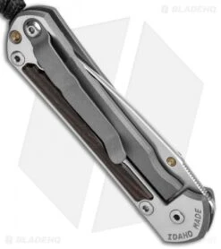 Chris Reeve Left-Hand Small Sebenza 31 Knife Macassar Ebony (2.94" Stonewash) -Knives Store Chris Reeve Left Hand Small Sebenza 31 Macassar Ebony SW BHQ 99003 jr side