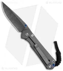 Chris Reeve Left-Hand Small Sebenza 31 Knife Titanium (2.94" Ladder Damascus) -Knives Store Chris Reeve Left Hand Small Sebenza 31 Ti Ladder Damascus BHQ 99027 jr left