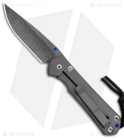 Chris Reeve Left-Hand Small Sebenza 31 Knife Titanium (2.94" Raindrop Damascus) 4 Chris Reeve Left-Hand Small Sebenza 31 Knife Titanium (2.94" Raindrop Damascus) - Image 2