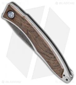 Chris Reeve Mnandi Folding Knife Bog Oak Inlay (2.75" Damascus) 7 Chris Reeve Mnandi Folding Knife Bog Oak Inlay (2.75" Damascus) -Knives Store Chris Reeve Mnandi Bog Oak Basketweave Damascus BHQ 114480 jr spine