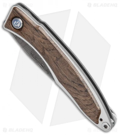 Chris Reeve Mnandi Folding Knife Bog Oak Inlay (2.75" Damascus) 4 Chris Reeve Mnandi Folding Knife Bog Oak Inlay (2.75" Damascus) - Image 2