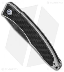 Chris Reeve Mnandi Gentleman's Knife Carbon Fiber (2.75" Raindrop Damascus) -Knives Store Chris Reeve Mnandi Gentlemans Knife Carbon FIber Raindrop Damascus BHQ 78016 er spine