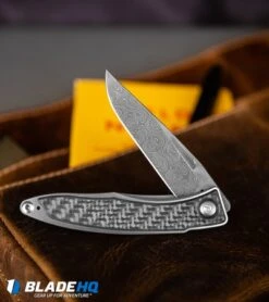 Chris Reeve Mnandi Gentleman's Knife Carbon Fiber (2.75" Raindrop Damascus) -Knives Store Chris Reeve Mnandi Gentlemans Knife Carbon Fiber Raindrop Damascus BHQ 78016 kp gentleman satchel web