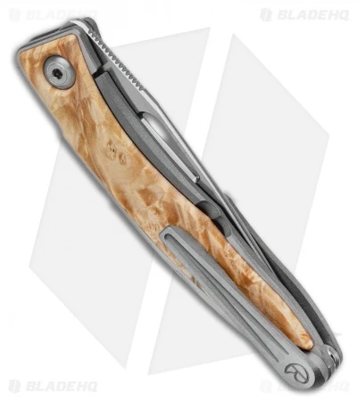 Chris Reeve Mnandi Knife Box Elder Burl (2.75" Satin S45VN) 5 Chris Reeve Mnandi Knife Box Elder Burl (2.75" Satin S45VN) - Image 3