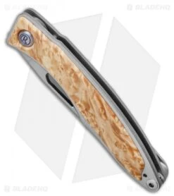 Chris Reeve Mnandi Knife Box Elder Burl (2.75" Satin S45VN) 7 Chris Reeve Mnandi Knife Box Elder Burl (2.75" Satin S45VN) -Knives Store Chris Reeve Mnandi Knife Box Elder Burl 2.75 Satin S45VN BHQ 14106 LS Spine