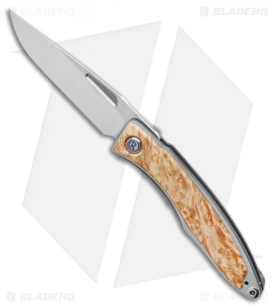 Chris Reeve Mnandi Knife Box Elder Burl (2.75" Satin S45VN) 3 Chris Reeve Mnandi Knife Box Elder Burl (2.75" Satin S45VN)
