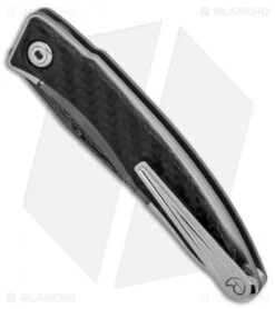 Chris Reeve Mnandi Left Handed Knife Carbon Fiber (2.75" Basketweave Damascus) 9 Chris Reeve Mnandi Left Handed Knife Carbon Fiber (2.75" Basketweave Damascus) -Knives Store Chris Reeve Mnandi Left Handed Carbon Fiber Basketweave Damascus BHQ 90356 er spine