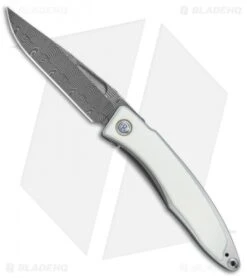 Chris Reeve Mnandi Knife Mammoth Inlay (2.75" Basketweave Damascus)