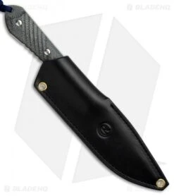 Chris Reeve Nyala USN VIII Fixed Blade Knife Black Canvas Micarta (3.75" Satin) -Knives Store Chris Reeve Nyala USN VIII Black Satin BHQ 49838 jr sheath
