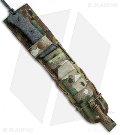 Chris Reeve Knives Pacific Fixed Blade Black Canvas Micarta (6.3" Blk PVD Serr) 5 Chris Reeve Knives Pacific Fixed Blade Black Canvas Micarta (6.3" Blk PVD Serr) - Image 3