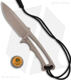 Chris Reeve Knives Professional Soldier Fixed Blade Knife (3.375" FDE PVD) -Knives Store Chris Reeve Professional Soldier FDE PVD BHQ 67724 jr bottlecap