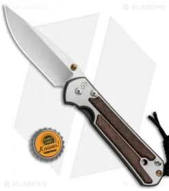Chris Reeve Large Sebenza 21 Knife W/ Striped Platan Inlays (3.6" Satin) -Knives Store Chris Reeve Sebenza 21 Large Striped Platan L21 1234 BHQ 80788 jr bottlecap