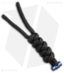 Chris Reeve Knives Sebenza 21 Lanyard Black W/ Blue Pin
