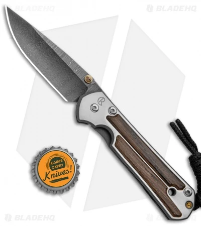 Chris Reeve Small Sebenza 21 Knife W/ Bog Oak Inlays (2.94" Ladder Damascus) 6 Chris Reeve Small Sebenza 21 Knife W/ Bog Oak Inlays (2.94" Ladder Damascus) - Image 4