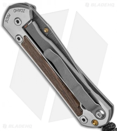 Chris Reeve Small Sebenza 21 Knife W/ Bog Oak Inlays (2.94" Ladder Damascus) 5 Chris Reeve Small Sebenza 21 Knife W/ Bog Oak Inlays (2.94" Ladder Damascus) - Image 3