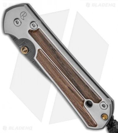 Chris Reeve Small Sebenza 21 Knife W/ Bog Oak Inlays (2.94" Ladder Damascus) 4 Chris Reeve Small Sebenza 21 Knife W/ Bog Oak Inlays (2.94" Ladder Damascus) - Image 2