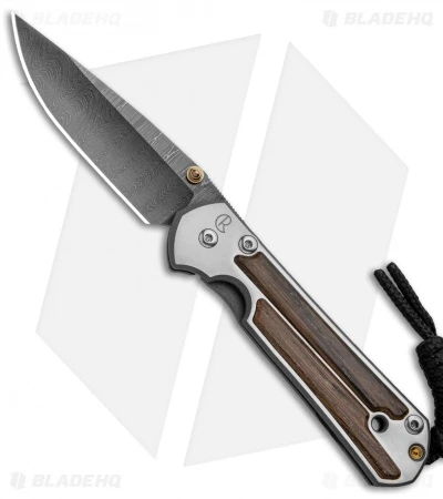 Chris Reeve Small Sebenza 21 Knife W/ Bog Oak Inlays (2.94" Ladder Damascus) 3 Chris Reeve Small Sebenza 21 Knife W/ Bog Oak Inlays (2.94" Ladder Damascus)