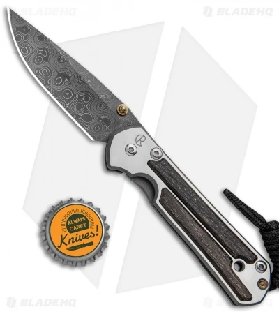 Chris Reeve Small Sebenza 21 Knife W/ Bog Oak Inlays (2.94" Damascus) 6 Chris Reeve Small Sebenza 21 Knife W/ Bog Oak Inlays (2.94" Damascus) - Image 4