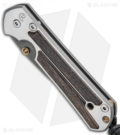 Chris Reeve Small Sebenza 21 Knife W/ Bog Oak Inlays (2.94" Damascus) 4 Chris Reeve Small Sebenza 21 Knife W/ Bog Oak Inlays (2.94" Damascus) - Image 2