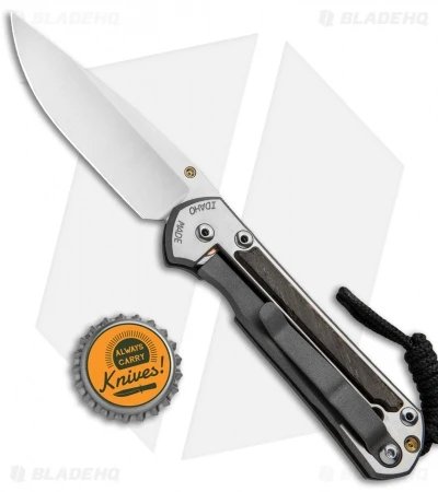 Chris Reeve Left-Hand Small Sebenza 21 Knife W/ Bog Oak Inlays (2.94" Satin) 7 Chris Reeve Left-Hand Small Sebenza 21 Knife W/ Bog Oak Inlays (2.94" Satin) - Image 5