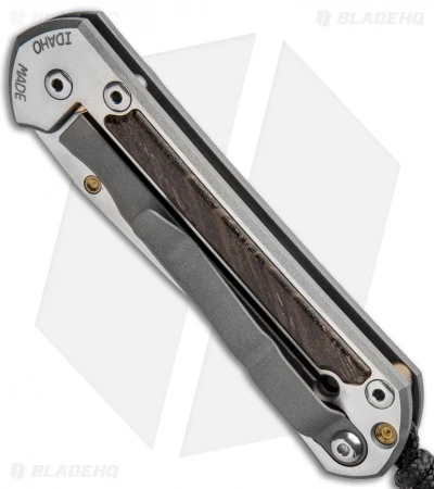 Chris Reeve Left-Hand Small Sebenza 21 Knife W/ Bog Oak Inlays (2.94" Satin) 5 Chris Reeve Left-Hand Small Sebenza 21 Knife W/ Bog Oak Inlays (2.94" Satin) - Image 3