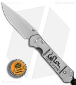 Chris Reeve Small Sebenza 21 Folding Knife CGG Join Or Die (2.94" Stonewash) -Knives Store Chris Reeve Small Sebenza 21 CGG Join or Die SW BHQ 80796 er bottlecap